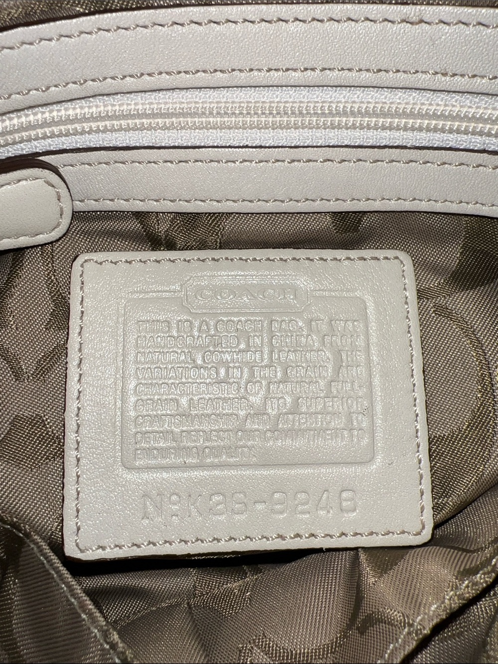Coach Soho White Bag 9248 project bag! - Picture 2 of 11